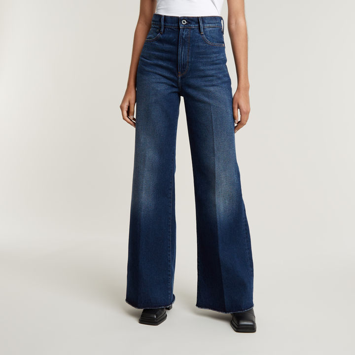 Deck Ultra High Wide Leg Jeans Dark blue G STAR KR