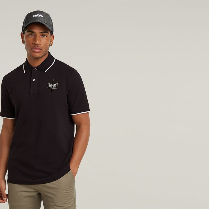 Chest stripe polo clearance