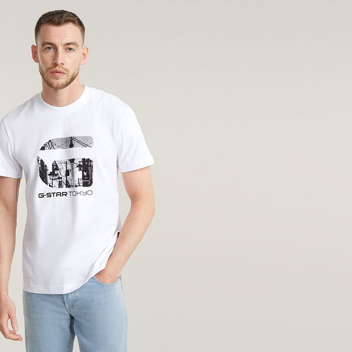 G star witte t shirts hotsell