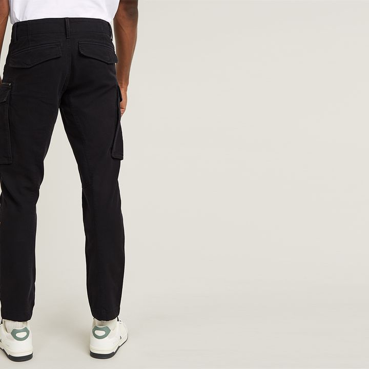 Rovic Pants Zip 3D Regular Tapered | Schwarz | G-STAR® DE