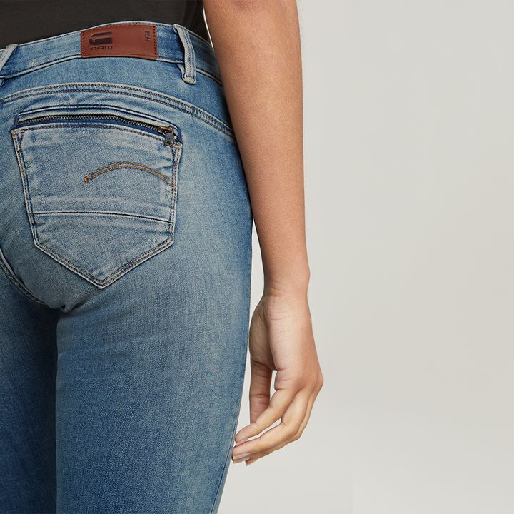 Midge Zip Skinny Jeans | Light blue | G-STAR® US