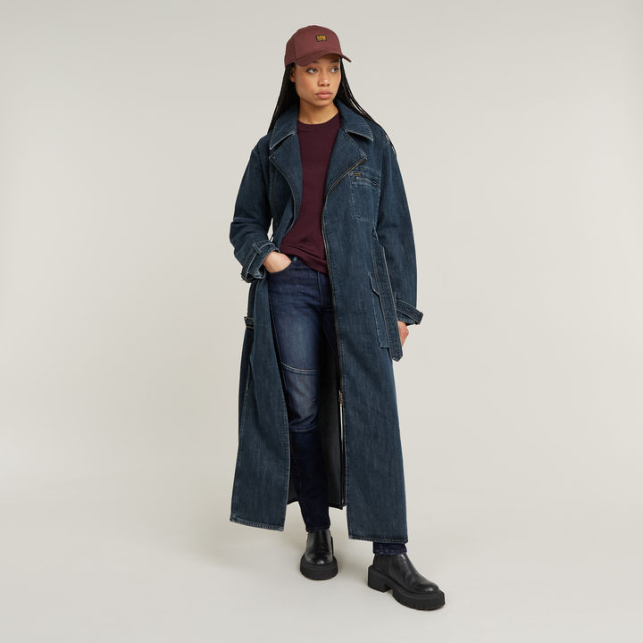 Long Biker Trench | ダークブルー | G-STAR® JP