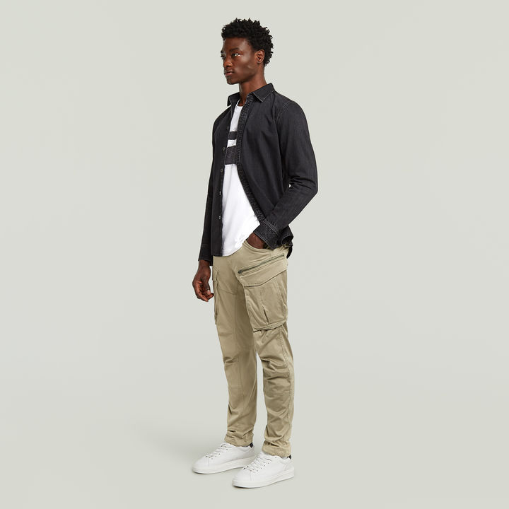 Rovic Zip 3D Regular Tapered Pants Beige G STAR HR