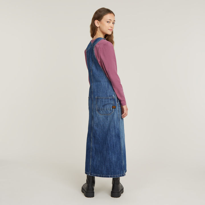 Kids Tuinbroek Jurk Long Midden blauw G STAR NL