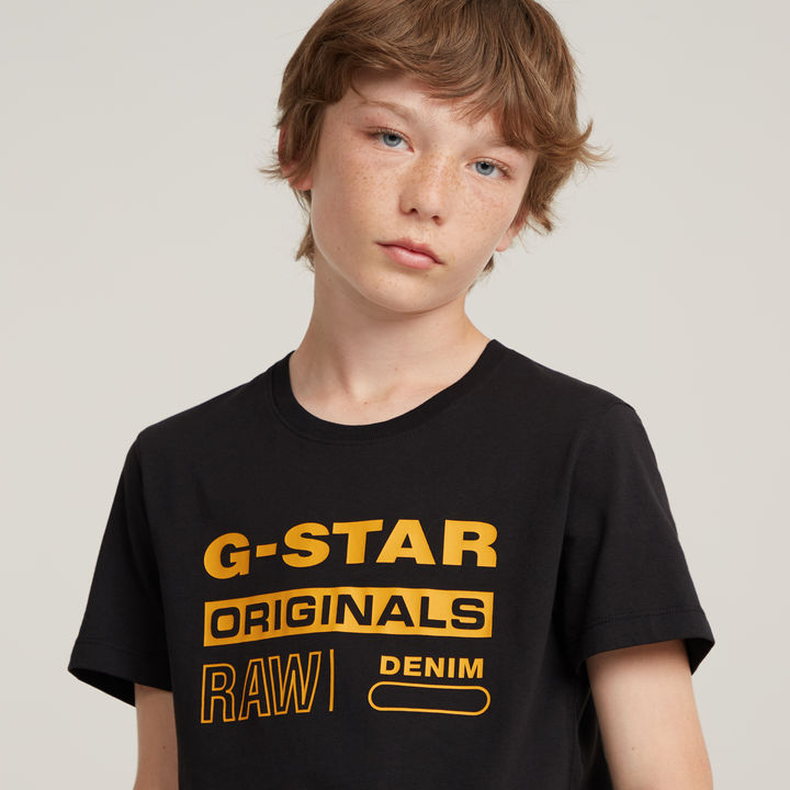 Kids T Shirt G Star Originals Black G STAR SK