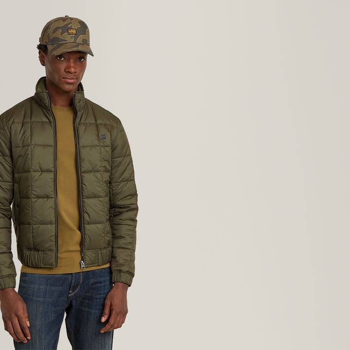 Meefic Quilted Jacket Green G STAR CA