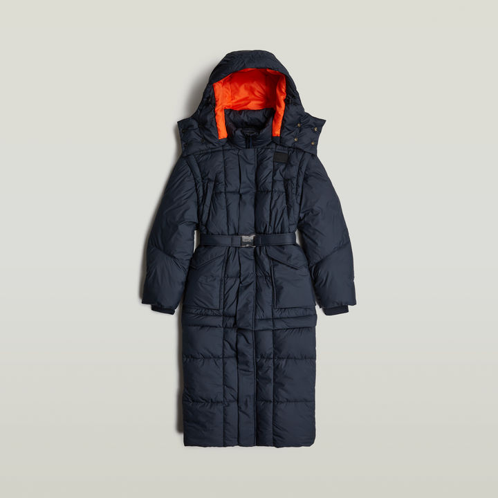 Modular Padded Hooded Puffer | Dark blue | G-STAR® US