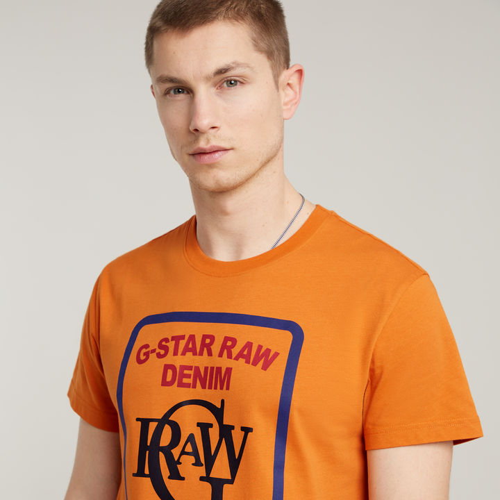 G star raw orange shirt discount