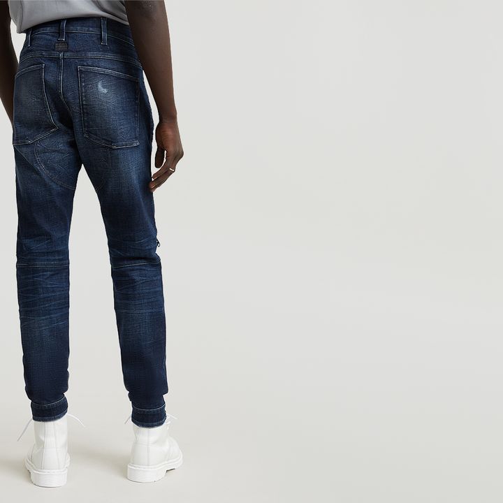5620 3D Zip Knee Skinny Jeans
