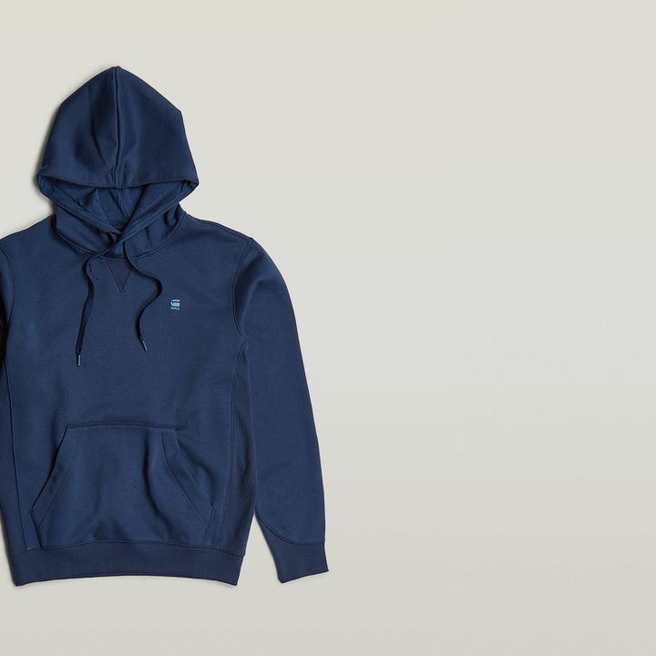 Premium Core Hooded Sweater Medium blue G STAR CA