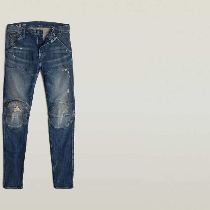 5620 3D Zip Knee Skinny Jeans | Dark blue | G-STAR® US