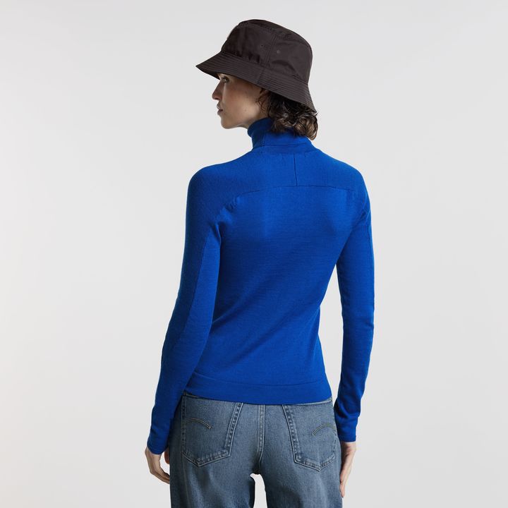 Core Slim Gebreide Coltrui Midden blauw G STAR NL