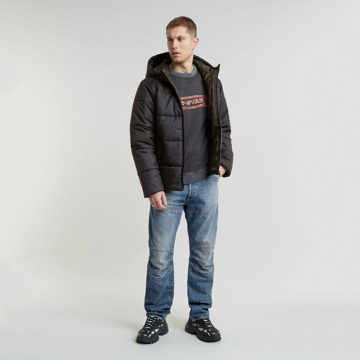 Padded Hooded Puffer | ブラック | G-STAR® JP