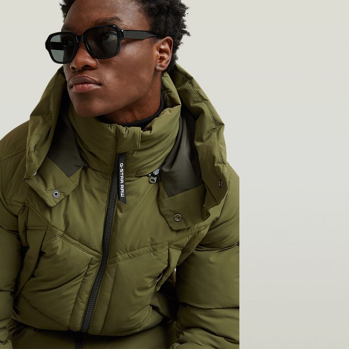 G- Whistler Padded Hooded Jacket 2.0 | Green | G-STAR® US