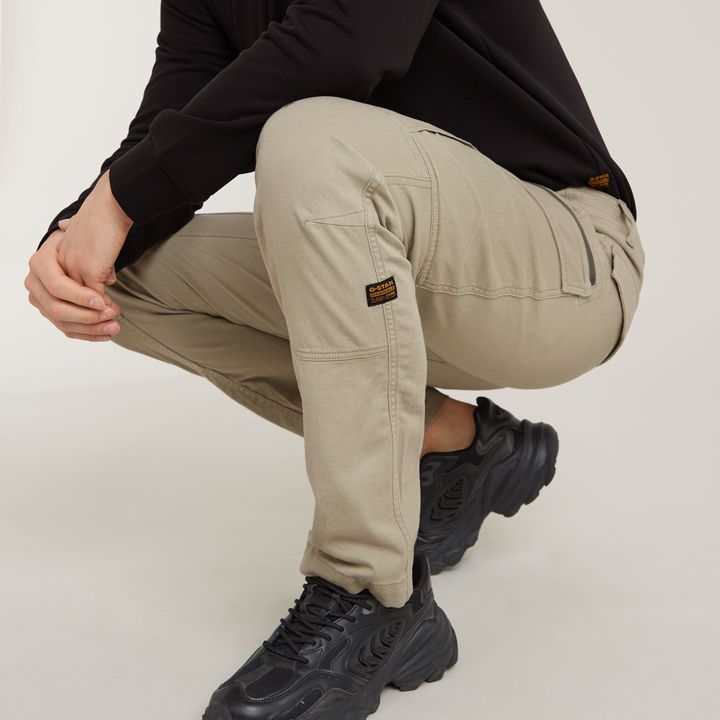 Tapered cargo work pants top
