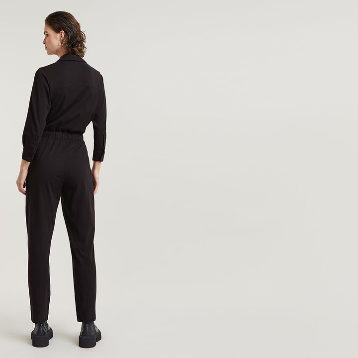 Black shirt jumpsuit discount