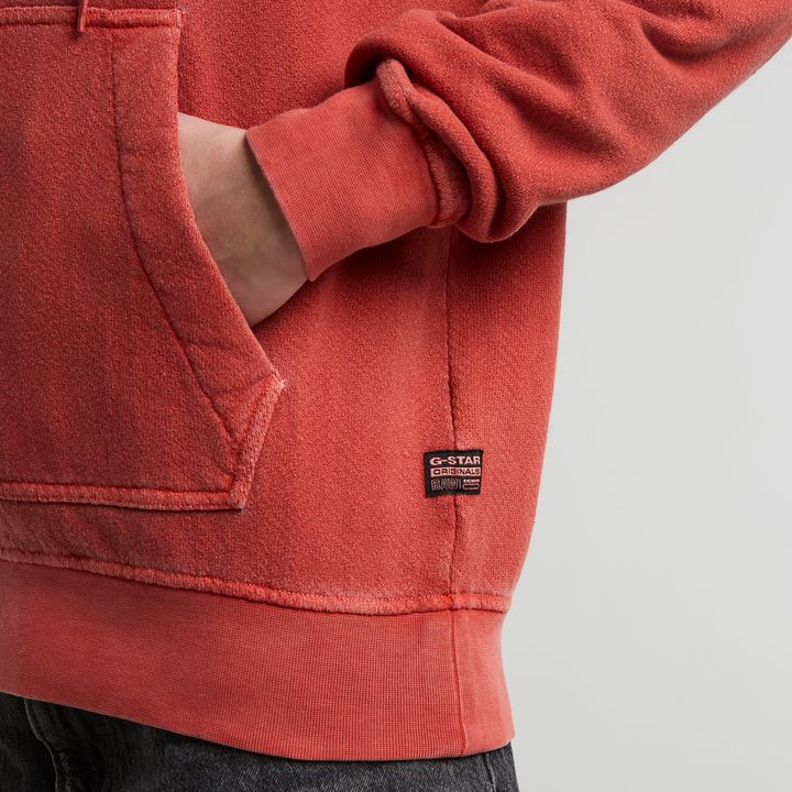 Red g star hoodie top
