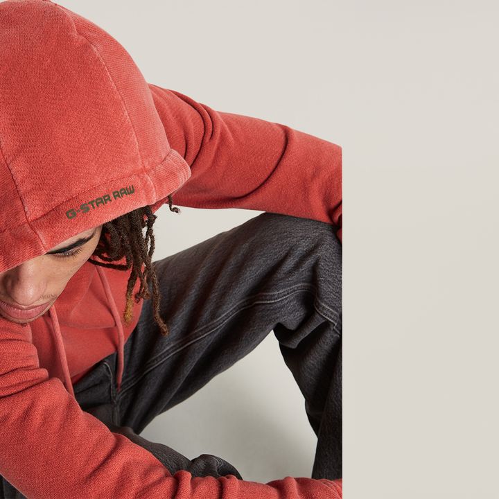 Red g star hoodie deals