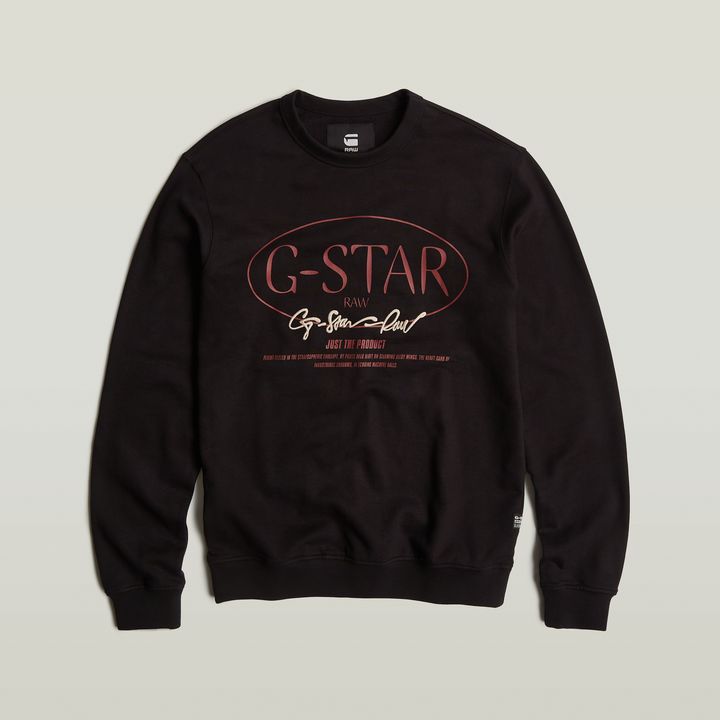 Circle G Star Graphic Sweater Black G STAR US