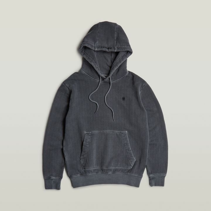 Overdyed hooded sweatshirt store