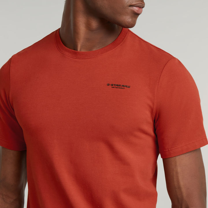 Slim Base T Shirt Red G STAR CA