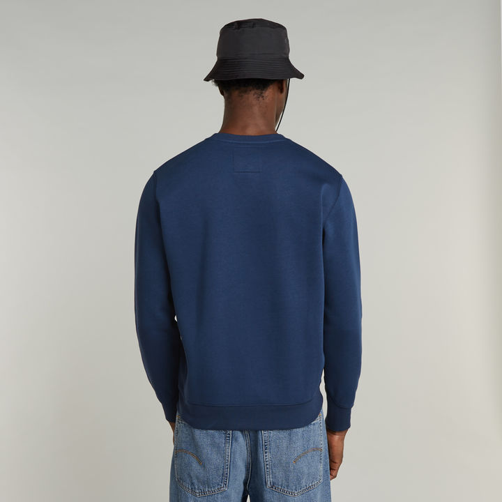 Premium Core Sweater Midden blauw G STAR NL