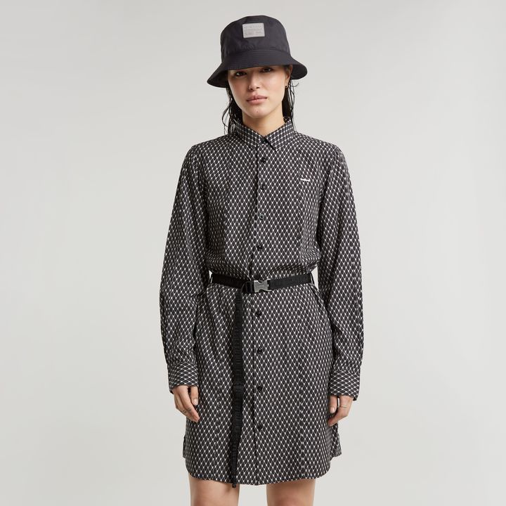 Womens belted shirt dress cheap