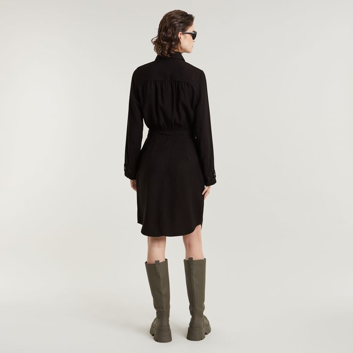 Zwarte blousejurk 2025