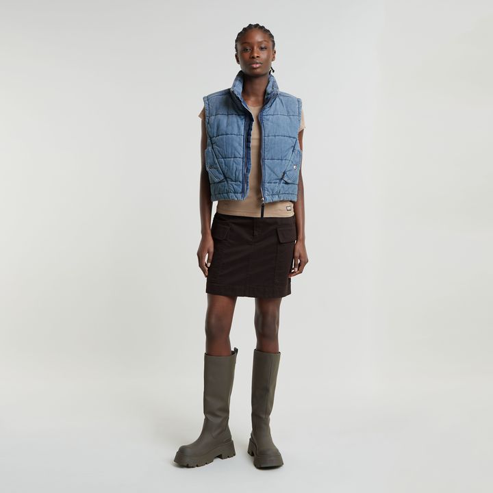 Cargo mini skirt black discount