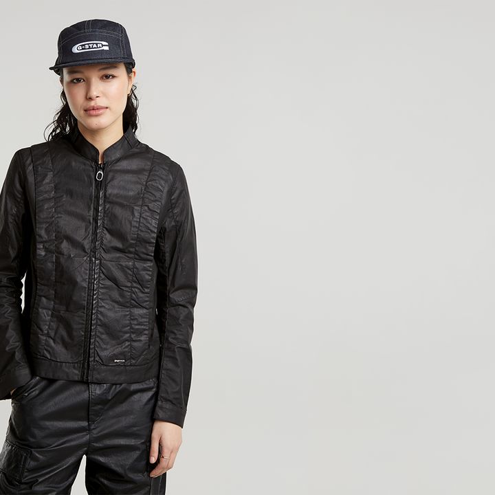 Coated Overshirt | Black | G-STAR® US