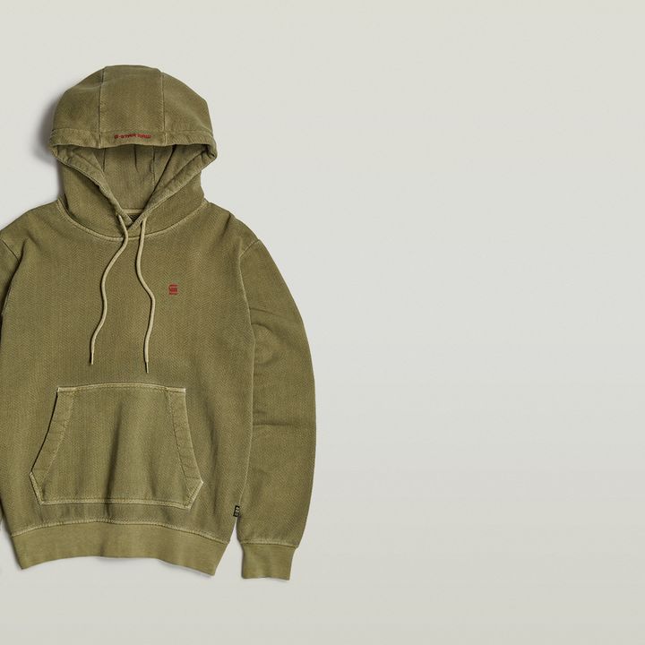 Overdyed Hoodie Green G STAR DK