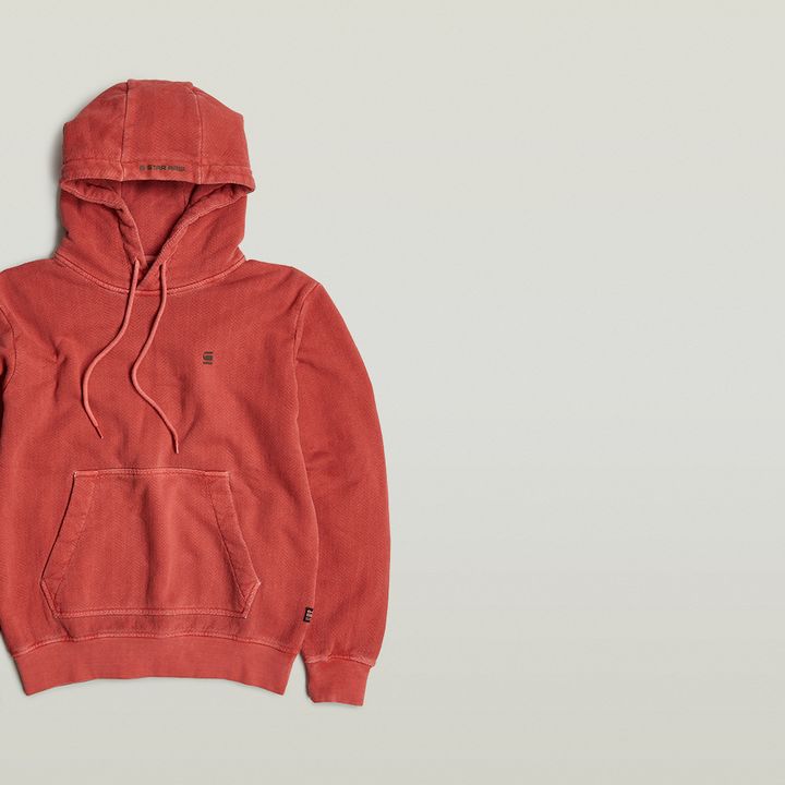 G star red hoodie discount