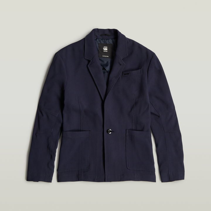 Navy blue boyfriend blazer hot sale