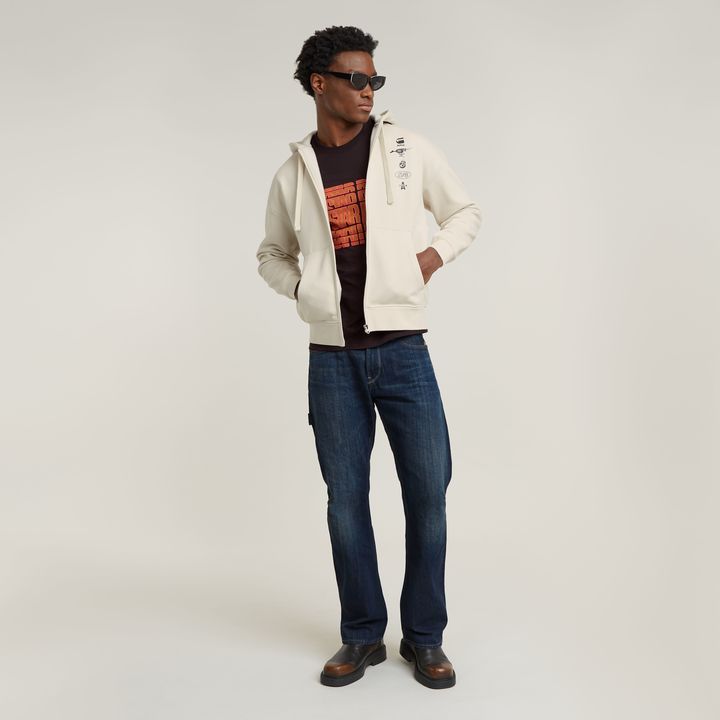 G star white hoodie sale