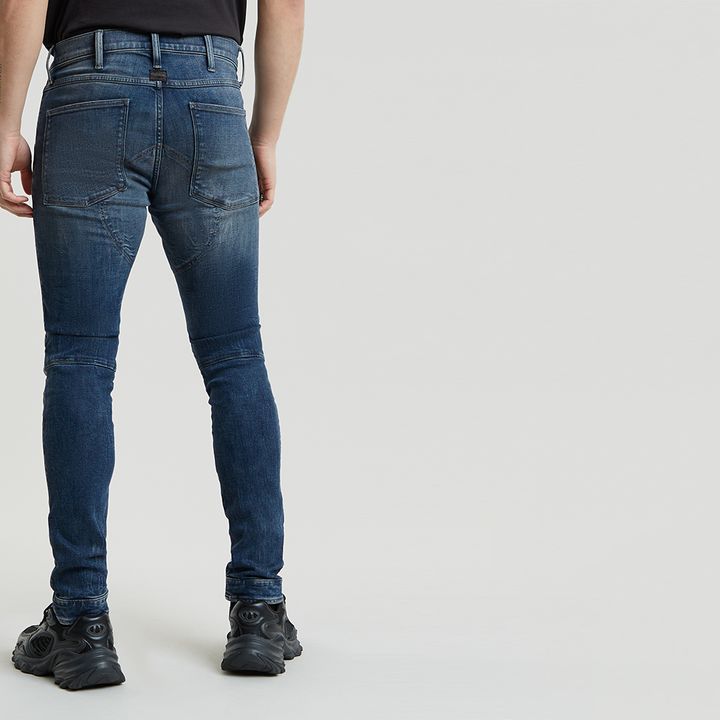 5620 3D Zip Knee Skinny Jeans