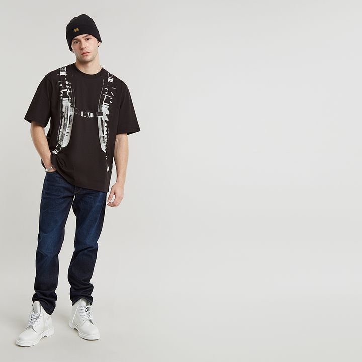 T shirt and jeans backpack discount