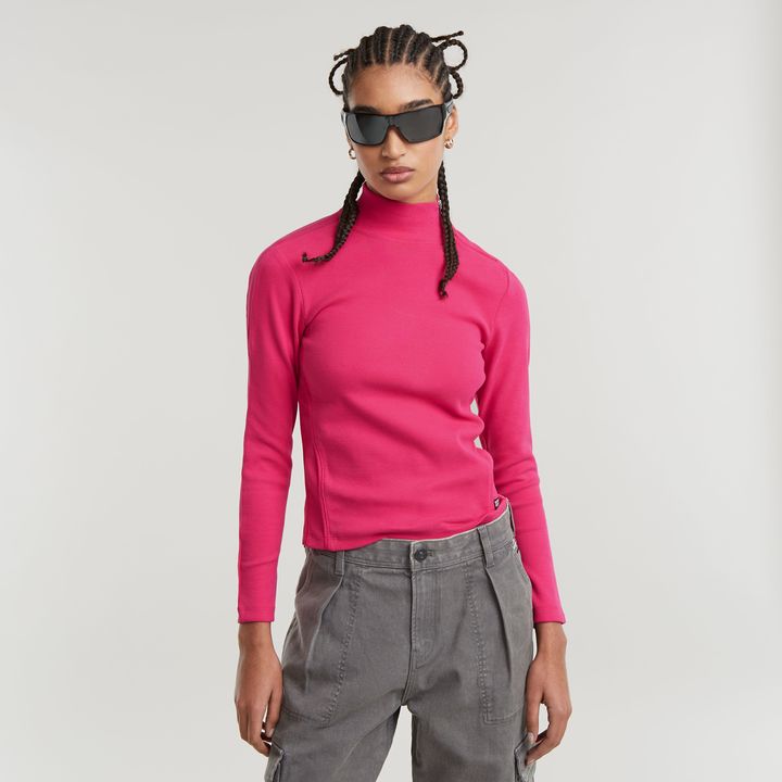 Asymmetric Zip Top