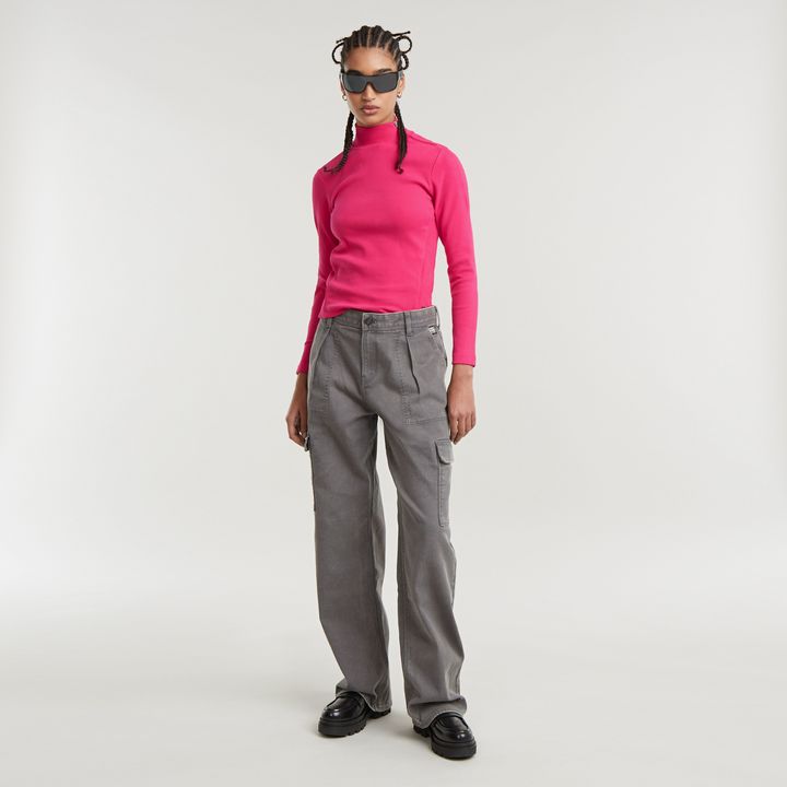 Asymmetric Zip Top | Pink | G-STAR® US