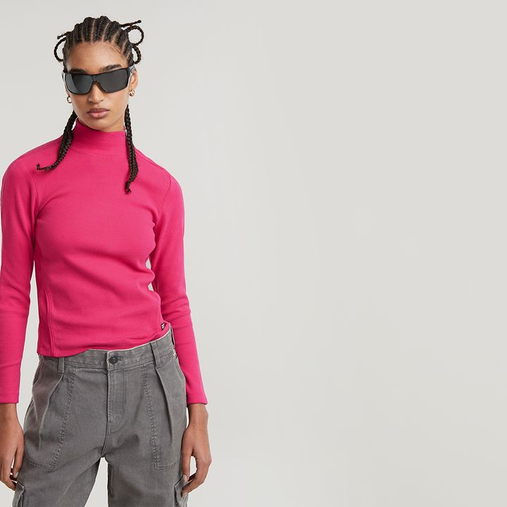 Asymmetric Zip Top