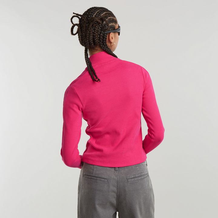 Asymmetric Zip Top