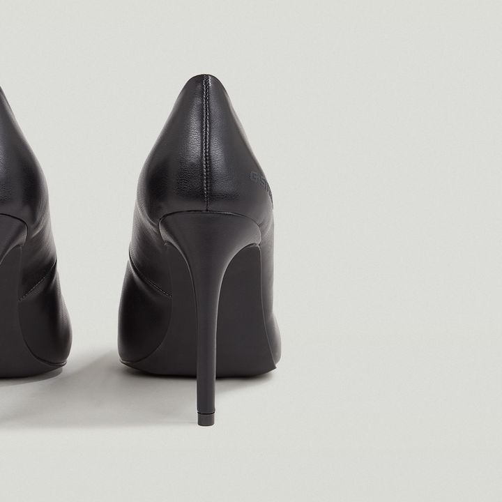 Stray Leather Heels Black G STAR ZA