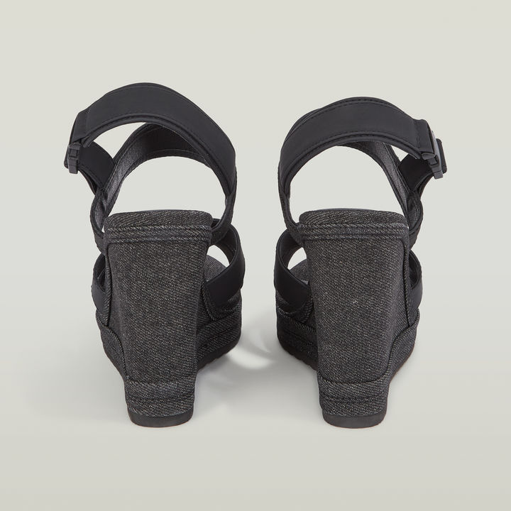 Bodana Cross Strap Denim Sleehak Zwart G STAR NL