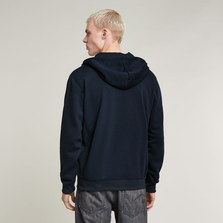 Premium Core Hooded Zip Sweater Dark blue G STAR CA
