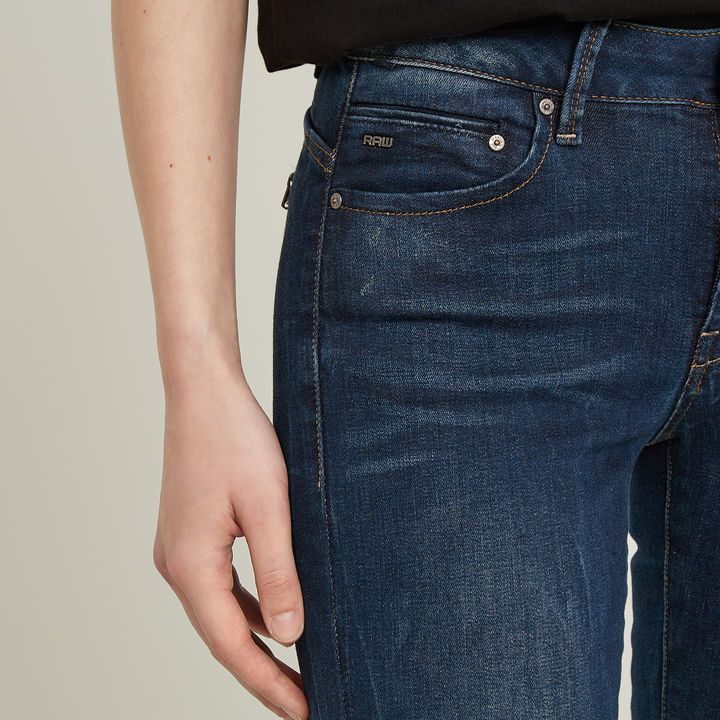 Midge Zip Mid-Waist Skinny Jeans | Dark blue | G-STAR® US Midge Zip Mid-Waist Skinny Jeans | Dark blue | G-STAR® US