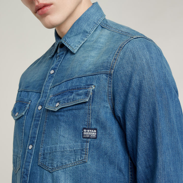 G star denim shirt mens outlet
