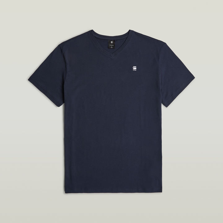 Base S V Neck T Shirt Dark blue G STAR DK