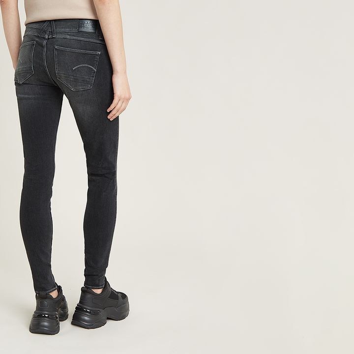 Lynn Mid Skinny Jeans Black G STAR US