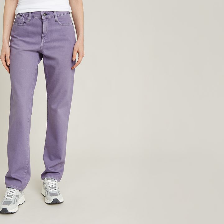 Purple straight leg jeans cheap