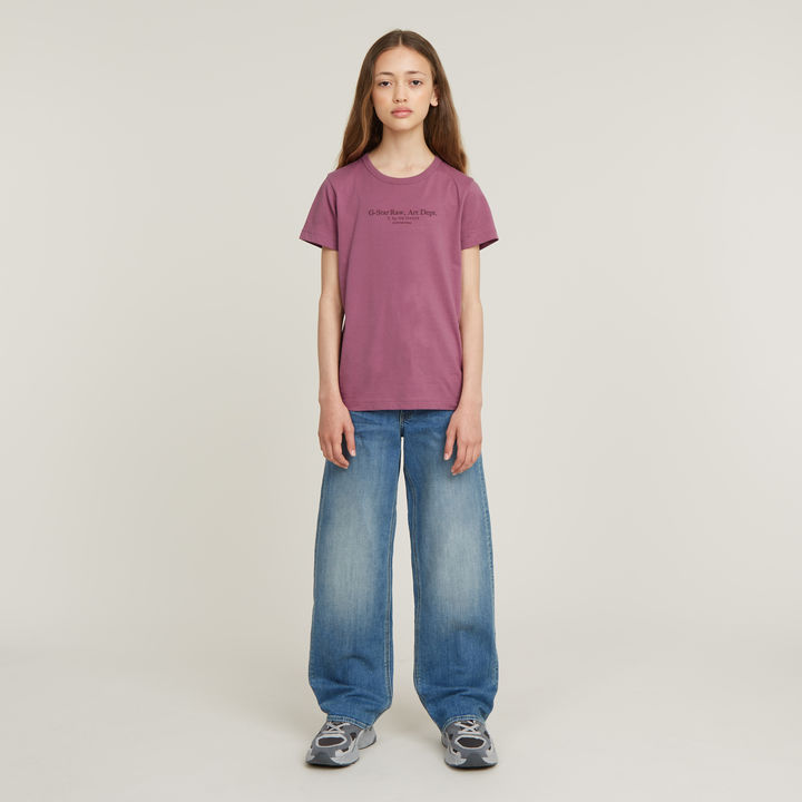 Kids Top Regular Purple G STAR CA
