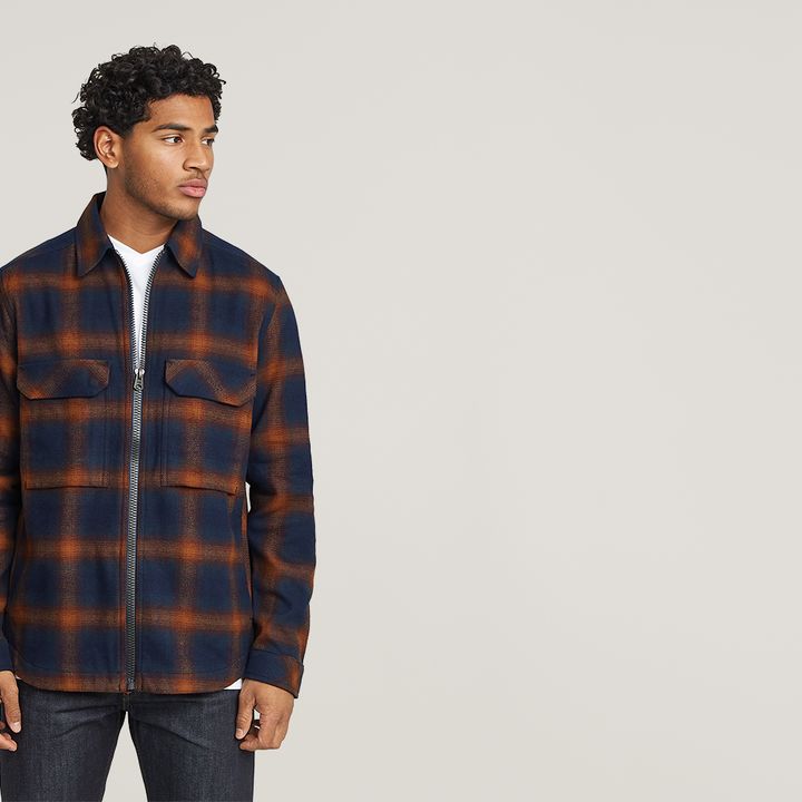 Zip Regular Overshirt | Multi color | G-STAR® US